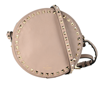 Rockstud Round Crossbody, &pound;290, Handbags, Pink, Leather, Front view